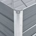 Strat înălțat de grădină, gri, 320 x 80 x 45 cm oțel galvanizat - WALTI WALTI