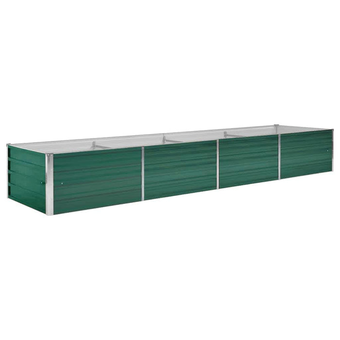Strat înălțat de grădină, verde, 320x80x45 cm oțel galvanizat - WALTI WALTI