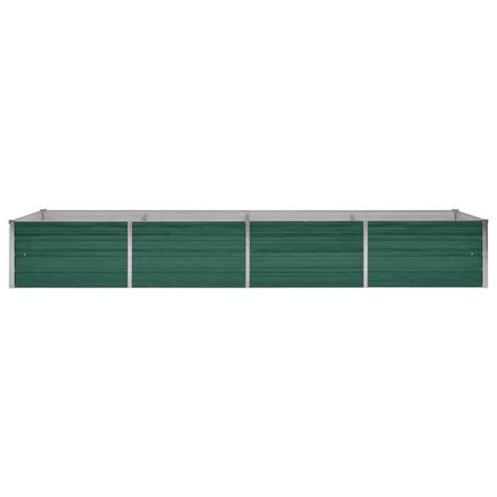 Strat înălțat de grădină, verde, 320x80x45 cm oțel galvanizat - WALTI WALTI