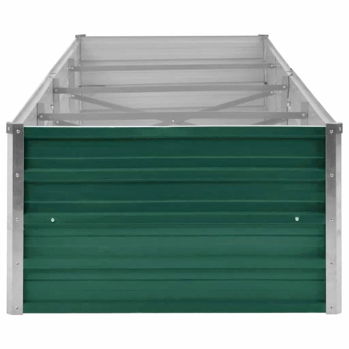 Strat înălțat de grădină, verde, 320x80x45 cm oțel galvanizat - WALTI WALTI