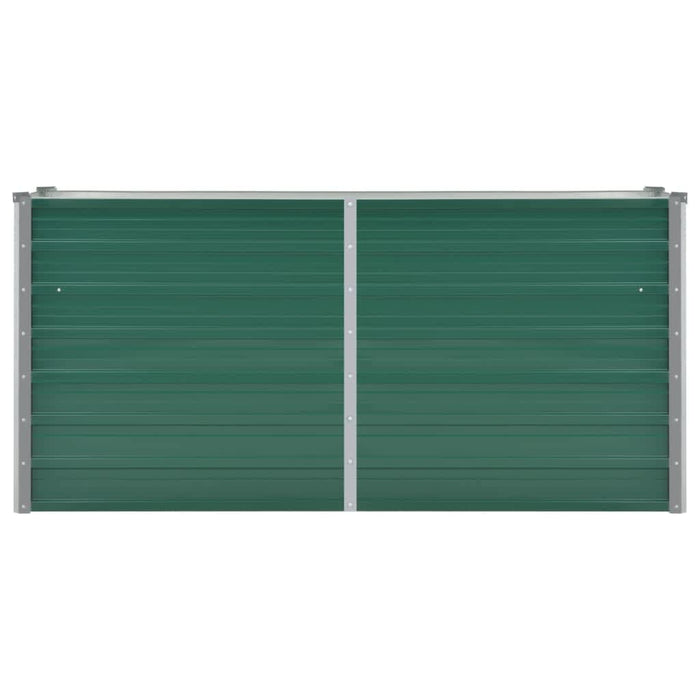 Strat înălțat de grădină, verde, 160x40x77 cm, oțel galvanizat - WALTI WALTI