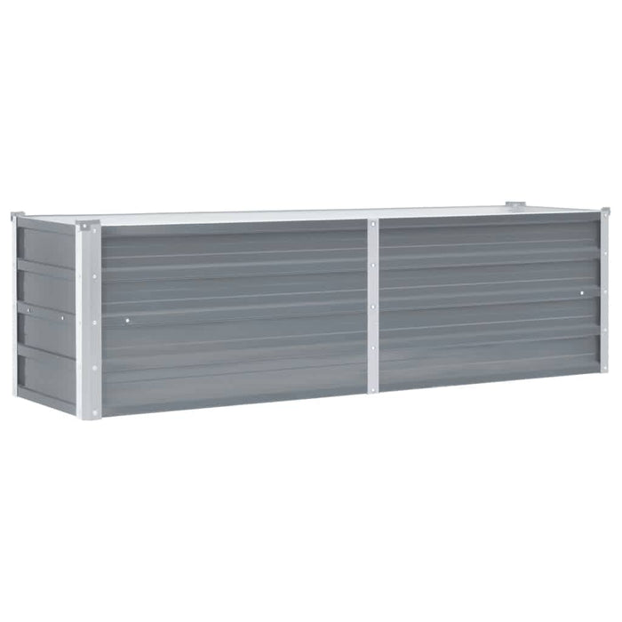 Strat înălțat de grădină, gri, 160 x 40 x 45 cm oțel galvanizat - WALTI WALTI