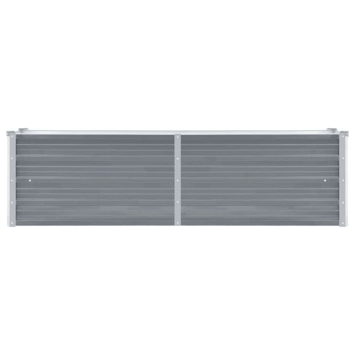 Strat înălțat de grădină, gri, 160 x 40 x 45 cm oțel galvanizat - WALTI WALTI