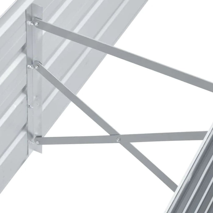 Strat înălțat de grădină, gri, 160 x 40 x 45 cm oțel galvanizat - WALTI WALTI