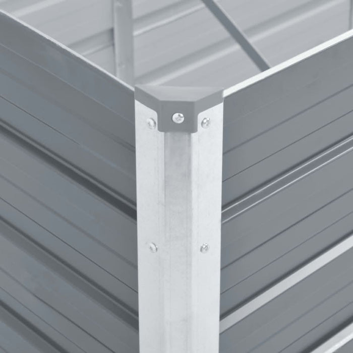 Strat înălțat de grădină, gri, 160 x 40 x 45 cm oțel galvanizat - WALTI WALTI