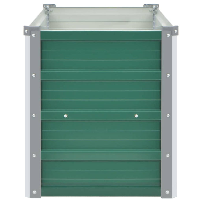 Strat înălțat de grădină, verde, 160x40x45 cm, oțel galvanizat - WALTI WALTI