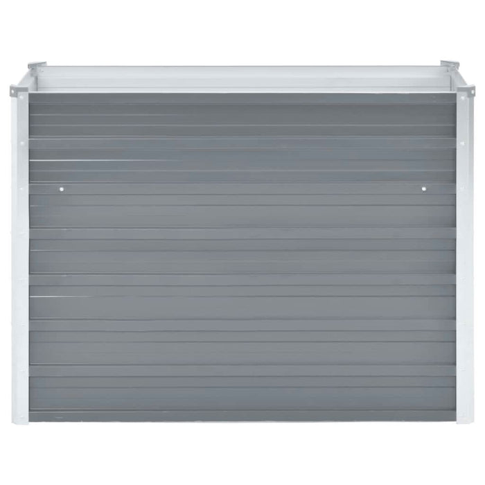 Strat înălțat de grădină, gri, 100x40x77 cm, oțel galvanizat - WALTI WALTI