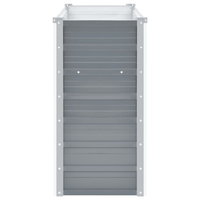 Strat înălțat de grădină, gri, 100x40x77 cm, oțel galvanizat - WALTI WALTI
