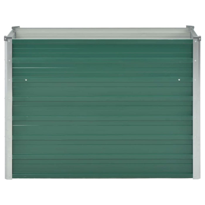 Strat înălțat de grădină, verde, 100x40x77 cm, oțel galvanizat - WALTI WALTI