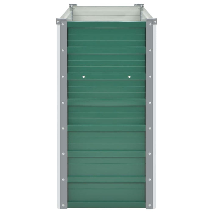 Strat înălțat de grădină, verde, 100x40x77 cm, oțel galvanizat - WALTI WALTI