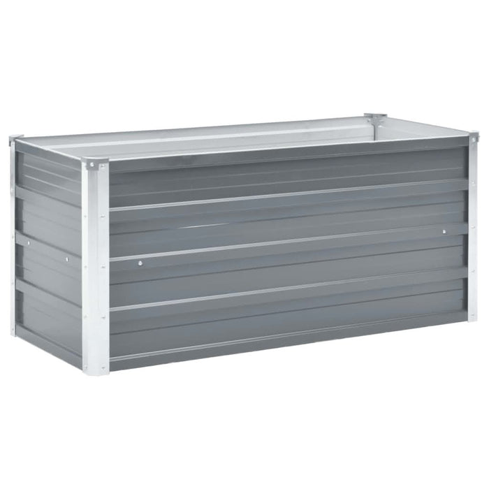 Strat înălțat de grădină, gri, 100x40x45 cm, oțel galvanizat - WALTI WALTI