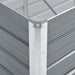 Strat înălțat de grădină, gri, 100x40x45 cm, oțel galvanizat - WALTI WALTI