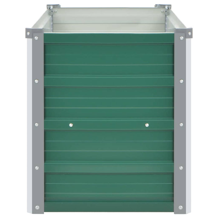 Strat înălțat de grădină, verde, 100x40x45 cm, oțel galvanizat - WALTI WALTI