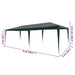 Cort de petrecere, verde, 3 x 6 m, PE - WALTI WALTI