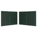 Perete lateral cort petrecere, 2 buc., verde, PE, cu fermoar - WALTI WALTI