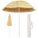Umbrelă de plajă, natural, 240 cm, stil hawaiian - WALTI WALTI