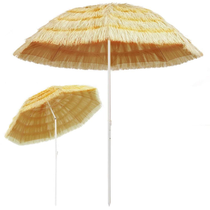 Umbrelă de plajă, natural, 240 cm, stil hawaiian - WALTI WALTI