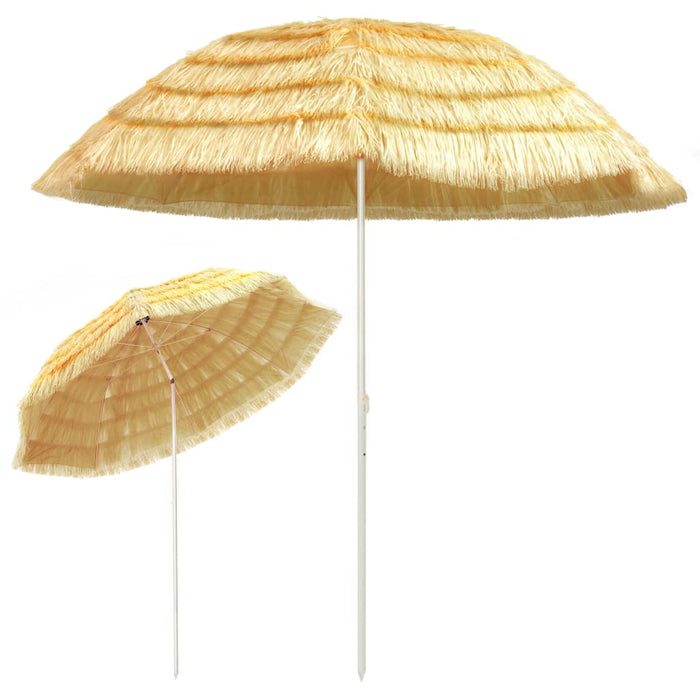 Umbrelă de plajă, natural, 300 cm, stil hawaiian - WALTI WALTI