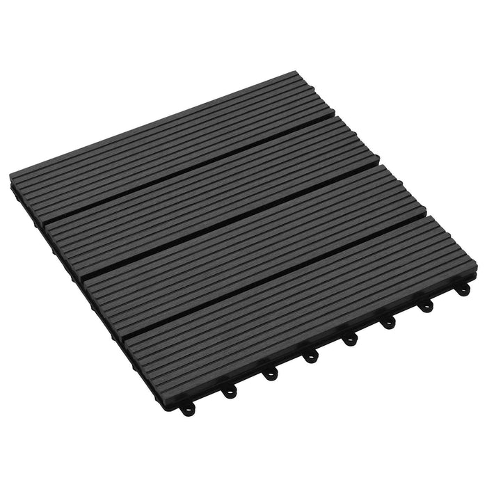 Plăci pentru Deck 11 pcs Negru 30 x 30 cm Lemn compozit - WALTI WALTI