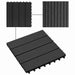 Plăci pentru Deck 11 pcs Negru 30 x 30 cm Lemn compozit - WALTI WALTI