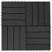 Plăci pentru Deck 11 pcs Negru 30 x 30 cm Lemn compozit - WALTI WALTI