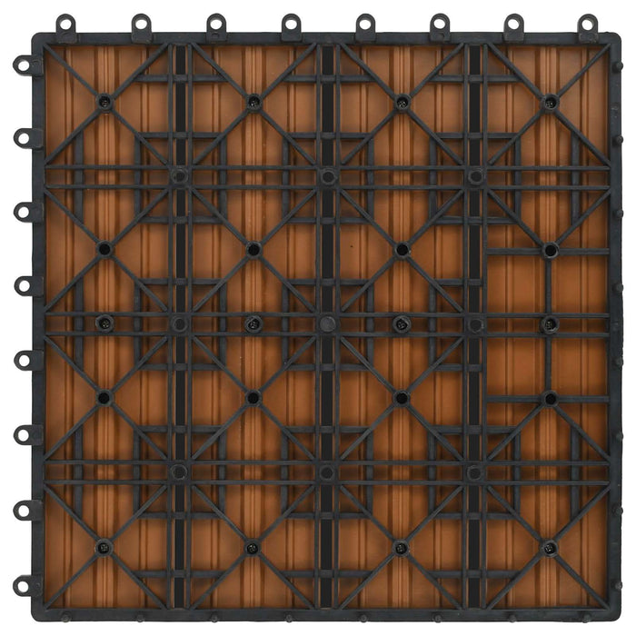 Plăci pentru Deck 11 pcs Lemn de tec 30 x 30 cm Lemn compozit - WALTI WALTI
