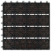 Plăci pentru Deck 11 pcs Maro închis 30 x 30 cm Lemn compozit - WALTI WALTI