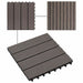 Plăci pentru Deck 11 pcs Maro închis 30 x 30 cm Lemn compozit - WALTI WALTI
