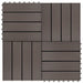 Plăci pentru Deck 11 pcs Maro închis 30 x 30 cm Lemn compozit - WALTI WALTI