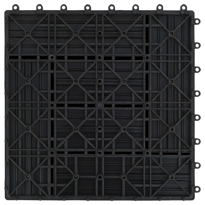 Plăci pentru Deck 11 pcs Negru 30 x 30 cm Lemn compozit - WALTI WALTI