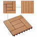 Plăci pentru Deck 11 pcs Lemn de tec 30 x 30 cm Lemn compozit - WALTI WALTI