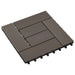 Plăci pentru Deck 11 pcs Maro închis 30 x 30 cm Lemn compozit - WALTI WALTI