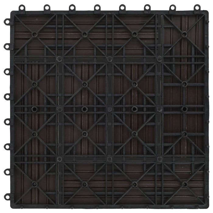Plăci pentru Deck 11 pcs Maro închis 30 x 30 cm Lemn compozit - WALTI WALTI
