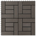 Plăci pentru Deck 11 pcs Maro închis 30 x 30 cm Lemn compozit - WALTI WALTI