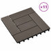Plăci pentru Deck 11 pcs Maro închis 30 x 30 cm Lemn compozit - WALTI WALTI