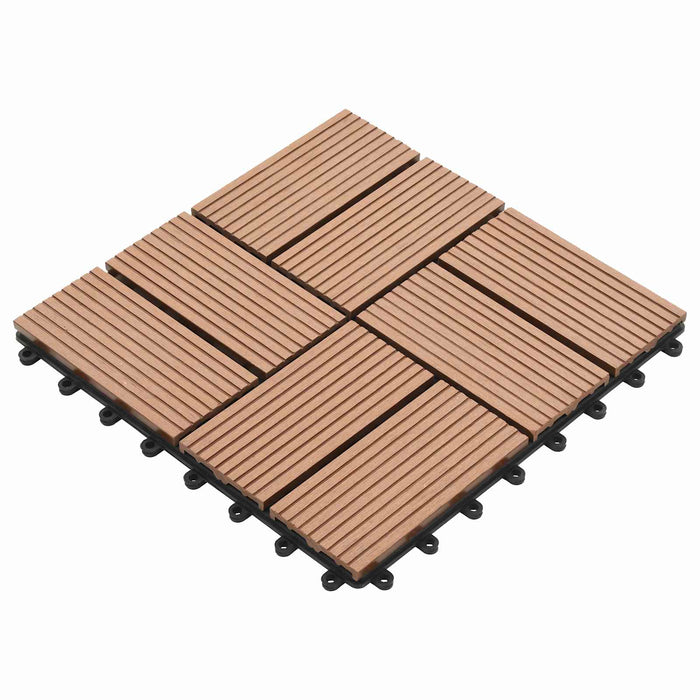 Plăci pentru Deck 11 pcs Maro 30 x 30 cm Lemn compozit - WALTI WALTI