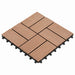 Plăci pentru Deck 11 pcs Maro 30 x 30 cm Lemn compozit - WALTI WALTI