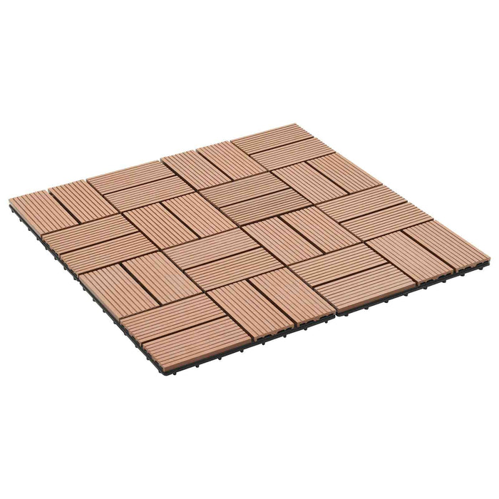 Plăci pentru Deck 11 pcs Maro 30 x 30 cm Lemn compozit - WALTI WALTI
