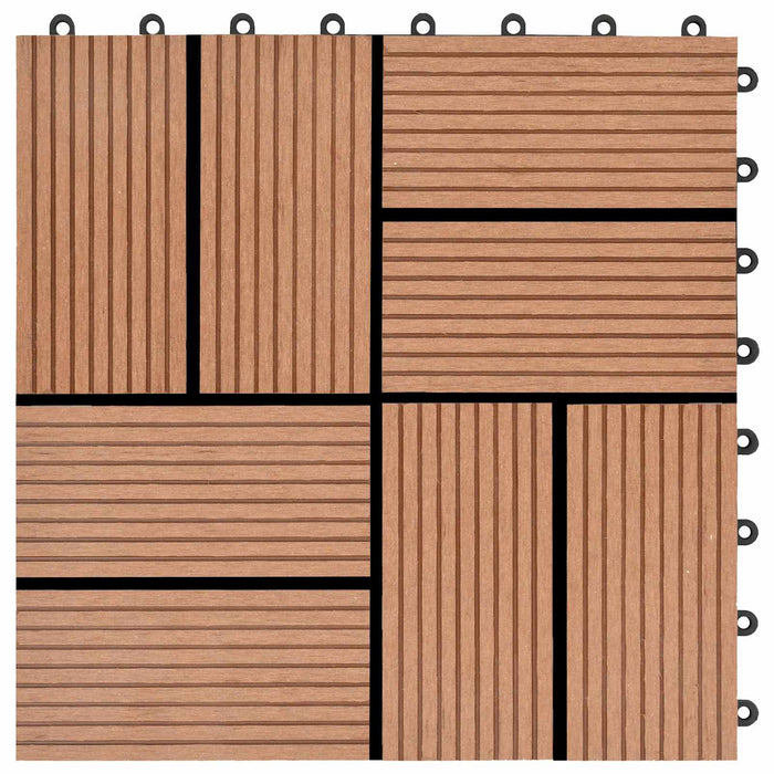 Plăci pentru Deck 11 pcs Maro 30 x 30 cm Lemn compozit - WALTI WALTI