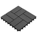Plăci pentru Deck 11 pcs Gri 30 x 30 cm Lemn compozit - WALTI WALTI