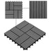 Plăci pentru Deck 11 pcs Gri 30 x 30 cm Lemn compozit - WALTI WALTI