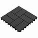 Plăci pentru Deck 11 pcs Negru 30 x 30 cm Lemn compozit - WALTI WALTI