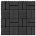 Plăci pentru Deck 11 pcs Negru 30 x 30 cm Lemn compozit - WALTI WALTI