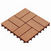Plăci pentru Deck 11 pcs Lemn de tec 30 x 30 cm Lemn compozit - WALTI WALTI