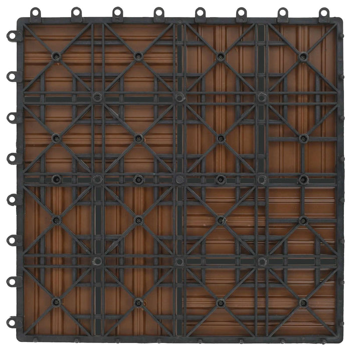 Plăci pentru Deck 11 pcs Lemn de tec 30 x 30 cm Lemn compozit - WALTI WALTI