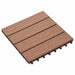 Plăci pentru Deck 11 pcs Maro deschis 30 x 30 cm Lemn compozit - WALTI WALTI