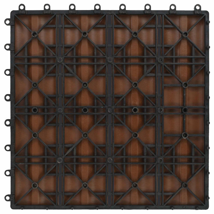 Plăci pentru Deck 11 pcs Maro deschis 30 x 30 cm Lemn compozit - WALTI WALTI