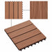 Plăci pentru Deck 11 pcs Maro deschis 30 x 30 cm Lemn compozit - WALTI WALTI