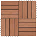 Plăci pentru Deck 11 pcs Maro deschis 30 x 30 cm Lemn compozit - WALTI WALTI