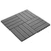 Plăci pentru Deck Design 3D 11 pcs Gri 30 x 30 cm Lemn compozit - WALTI WALTI